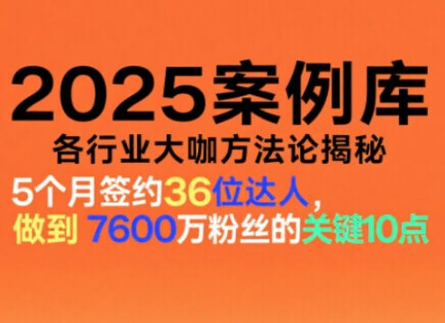 2025案例库，收录各行业大咖的方法论，各行业大咖方法论揭秘-小智轻创